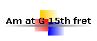 Am at G 15th fret